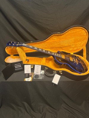 2025 GIbson Custom Shop Les Paul Custom Axcess Sapphire Blue Flame Guitar-Widow!