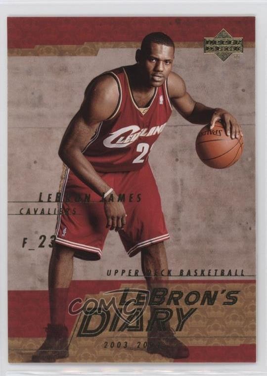2003-04 Upper Deck Lebron's Diary LeBron James #LJ13 Rookie RC