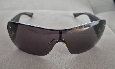 Emporio Armani Vintage Monoscheibe Sonnenbrille 9451/S OKVP9 120 Grau Schwarz