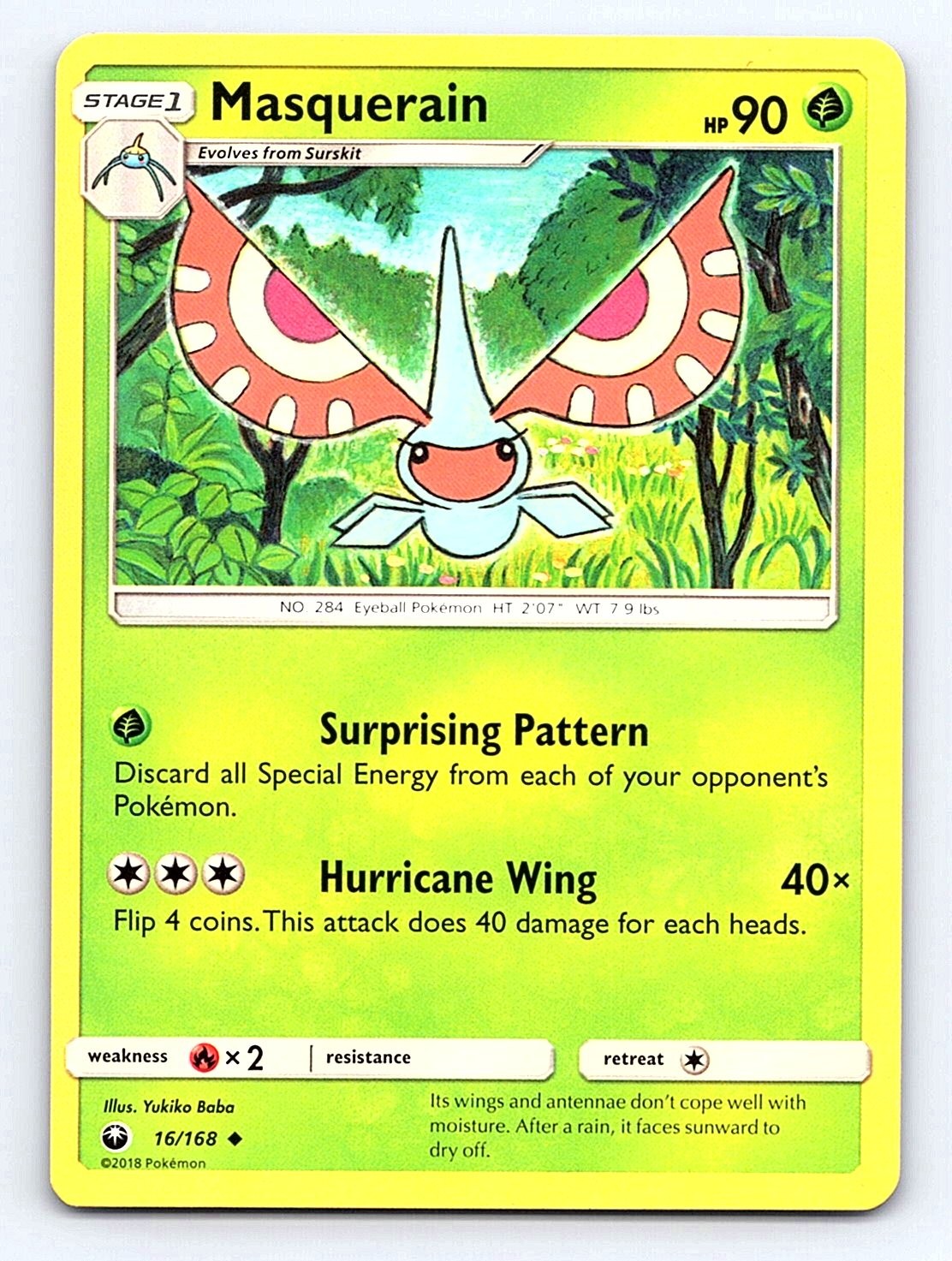 Masquerain Uncommon SM - Celestial Storm 16/168 NM