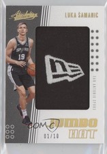 2019-20 Panini Absolute Memorabilia Jumbo Hat Brand Logo /10 Luka Samanic 0c6