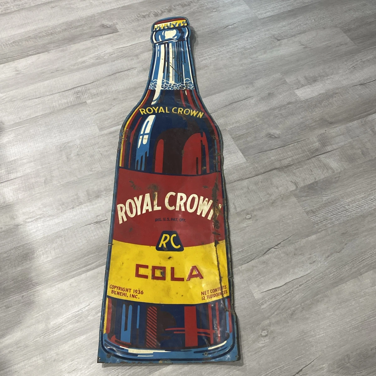 Targa Metallo Vintage SRongmao Royal Crown RC Cola - 20x30 Cm Per Decorazione Bar E Parete