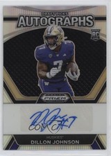 2024 Panini Prizm Draft Picks Silver Dillon Johnson #DPA-DJN Auto 3hd