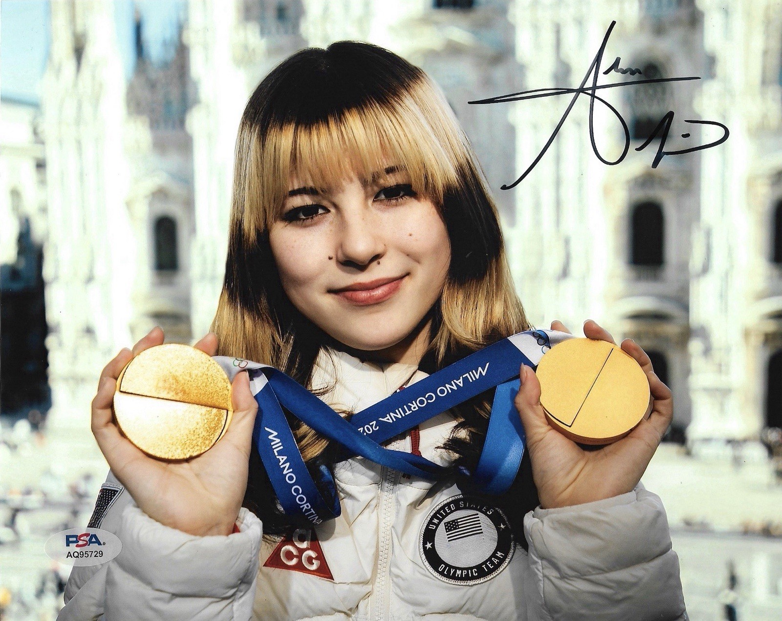 Alysa Liu Signed Autographed 8x10 Photo Olympic Gold Medal PSA/DNA Authenticated