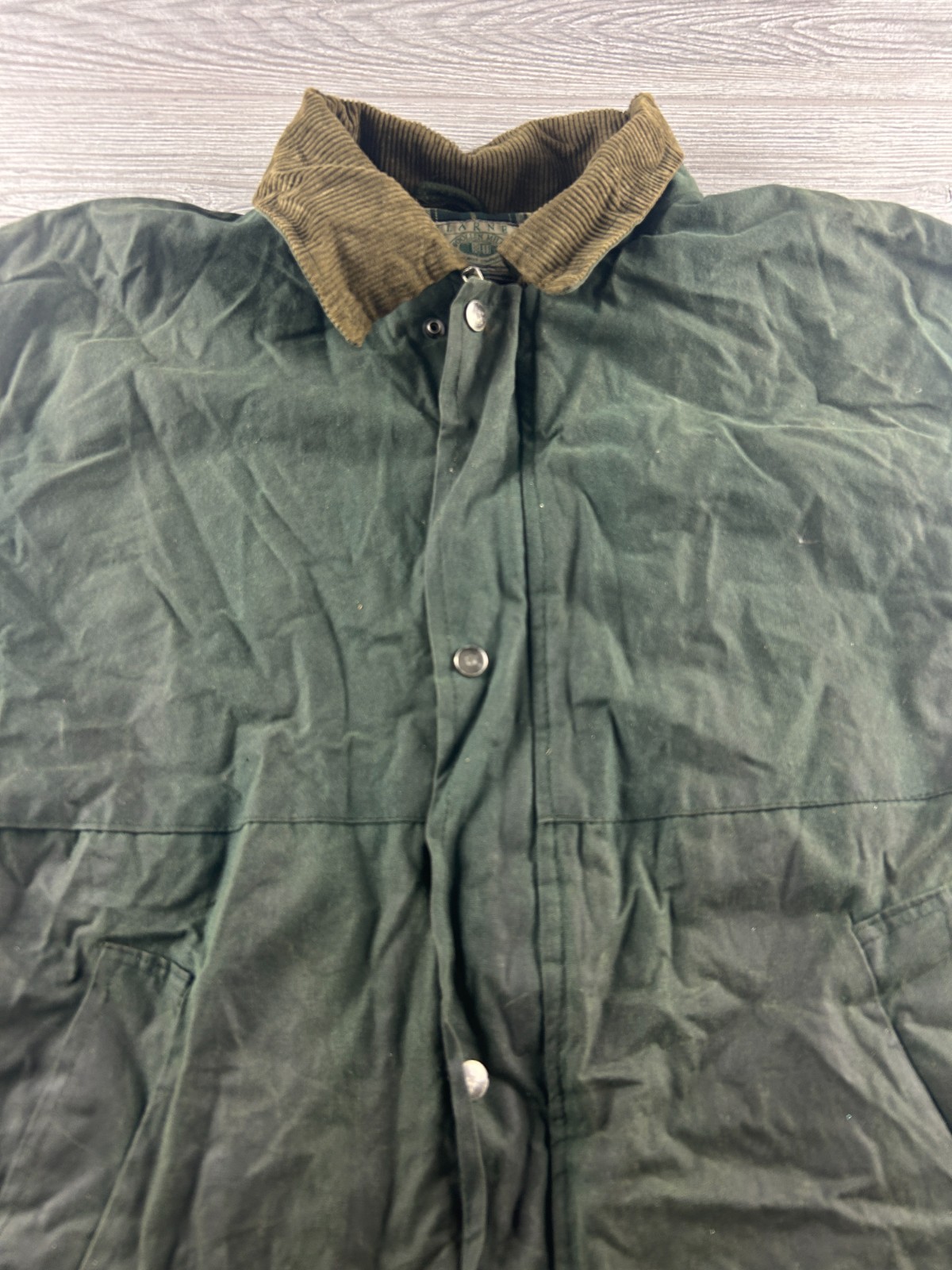 Skin Parka Mens Blanket Lined Corduroy Collar Green
