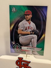 reid detmers #33 bowman platinum green /99
