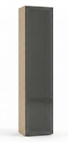 2X Vitrinenschrank Braun Moderner Stil Minimalistisch Elegant HäNgeschrank