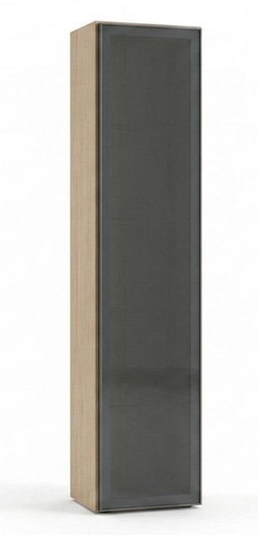 2X Vitrinenschrank Braun Moderner Stil Minimalistisch Elegant HäNgeschrank-image