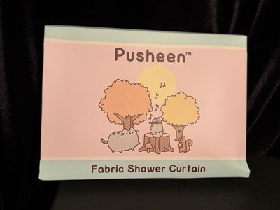 Pusheen Box Exclusive Fabric Shower Curtain  Fall 2017 ~ 70'' x 72'' ~ New