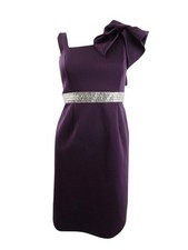 Nightway Women's Petite One-Shoulder Dress