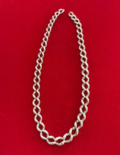 Antique Silver Graduated Albert Chain Worn Hallmark - No Clips - 14" 32g Spares