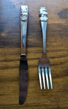 Care Bears Child s Flatware Knife Fork Stainless Oneida 1984 Vintage