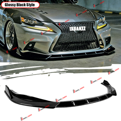 #ad #ad For Lexus IS F sport 2014 2016 Front Bumper Lip Spoiler Splitter Gloss Black ABS $54.14