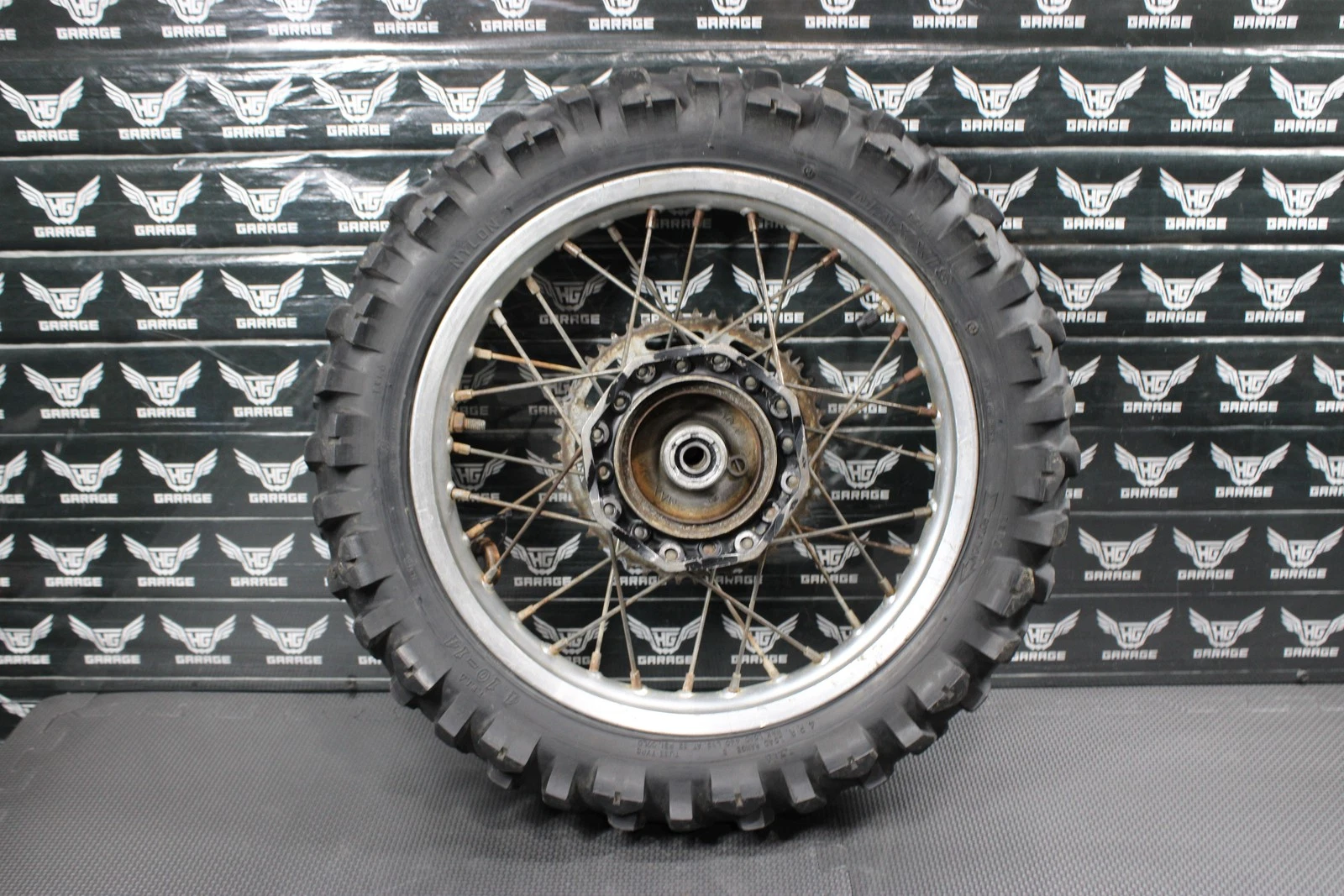 1991 86-91 HONDA CR80R OEM 14" D.I.D REAR BACK WHEEL RIM HUB 426A5-GS2-700