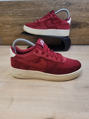 Nike Air Force 1 Suede Red Crush Sneaker UK 4 Atemberaubend Nike Air