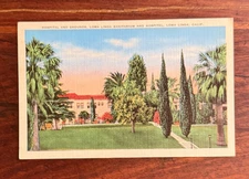 Hospital & Grounds Loma Linda Sanitarium & Hospital Vintage Linen Postcard 1939