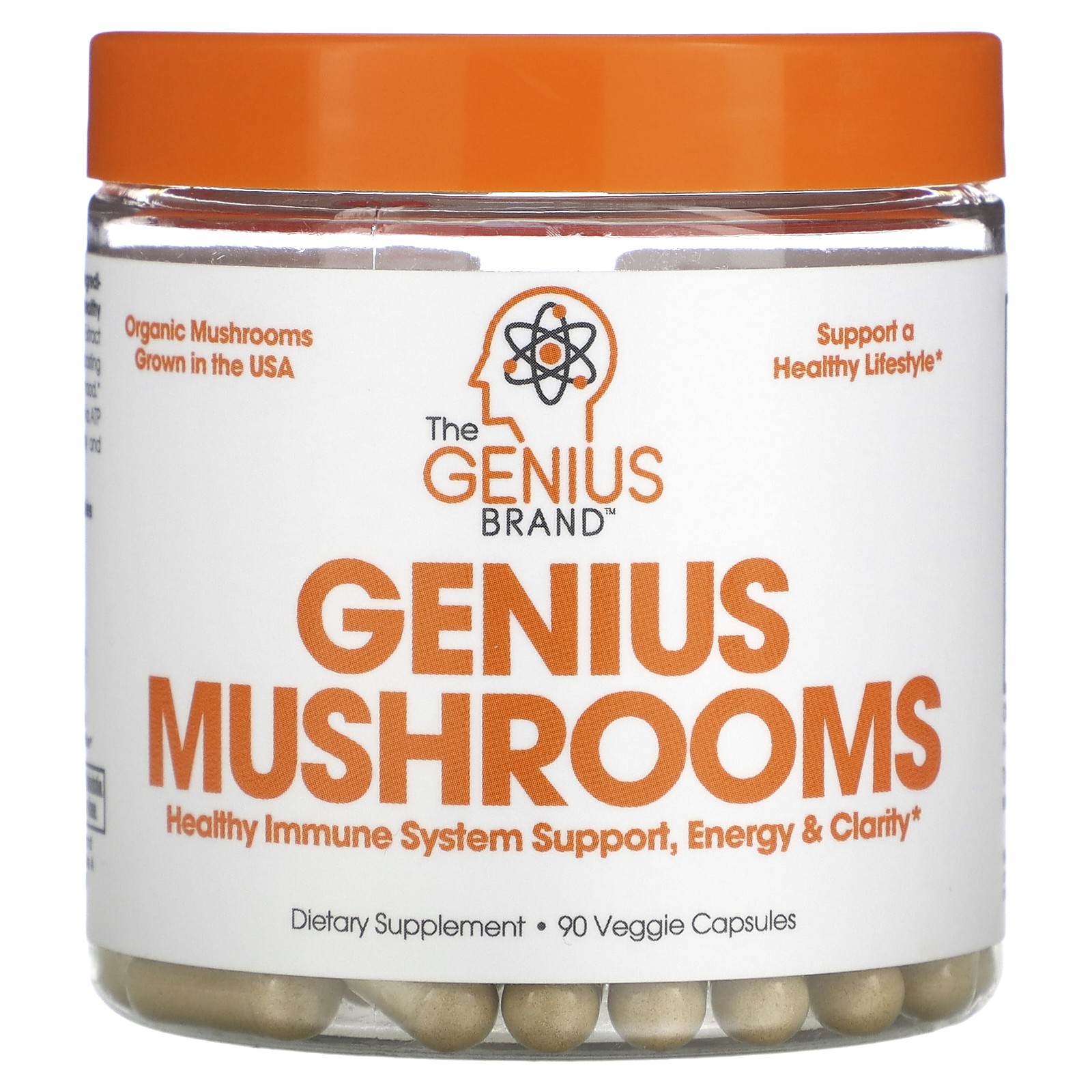 Genius Mushrooms, 90 растительных капсул