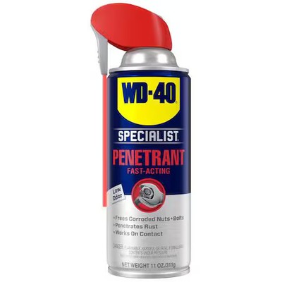Wd-40 300004 Penetrating Lubricant, 11 Oz, Aerosol Spray Can, Mineral Oil Base,