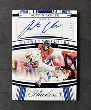 Austin Ekeler 2022 Flawless Flyers Blue On Card Autograph 2/5 Chargers