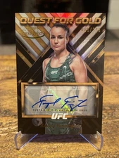 2024 Topps Gold Label UFC Raquel Pennington Quest for Gold Auto /199 SP #QGS-RPE