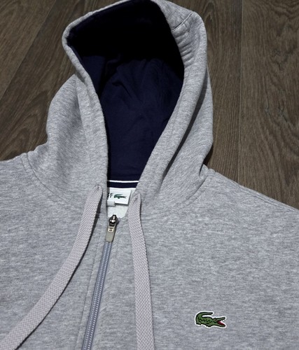 Lacoste ' Hooded ' Jacket - Mens Medium ( 4 ) - Grey - Picture 3 of 8