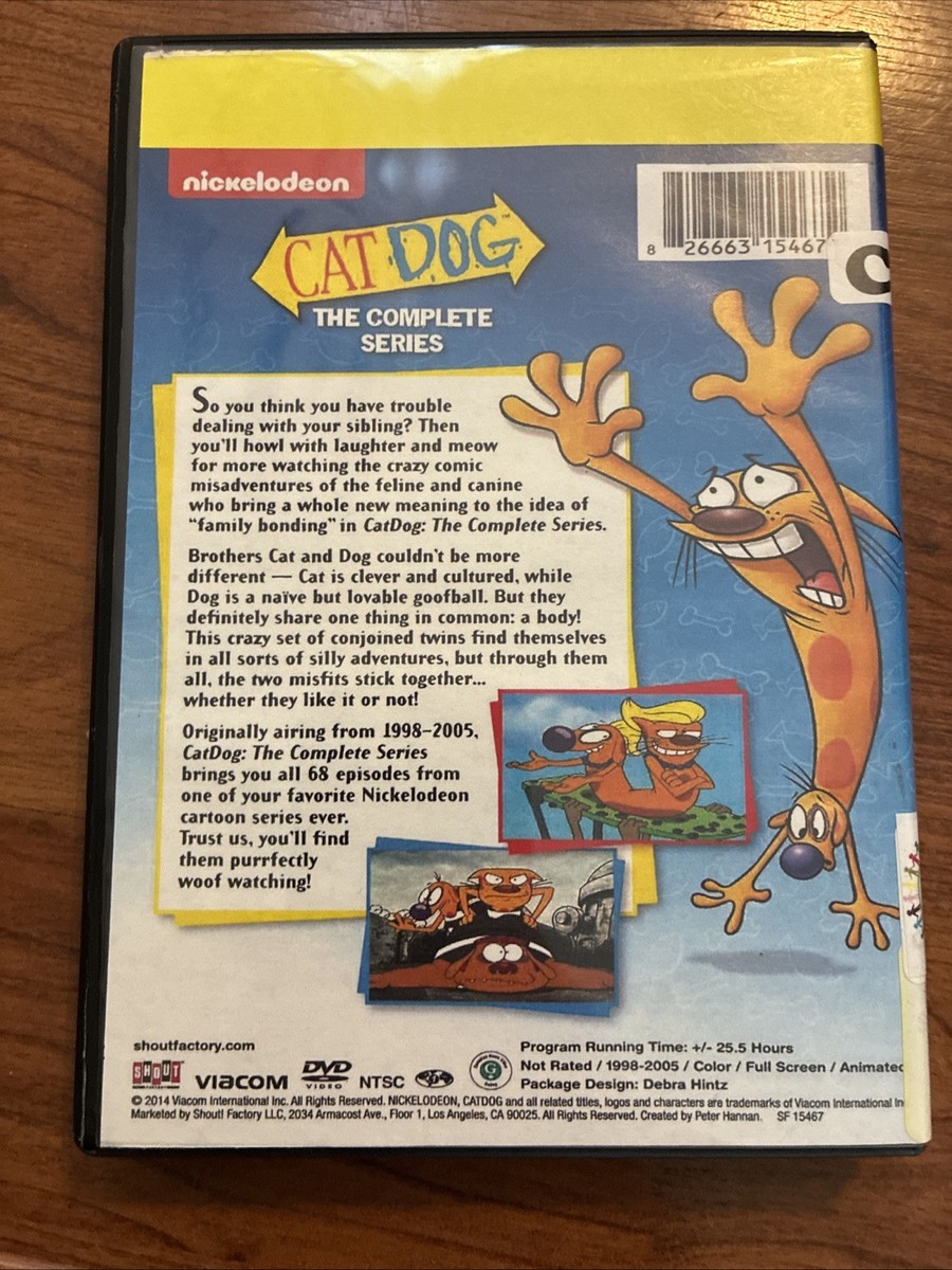 Catdog: the Complete Series (DVD, 1998) Library Copy 826663154672