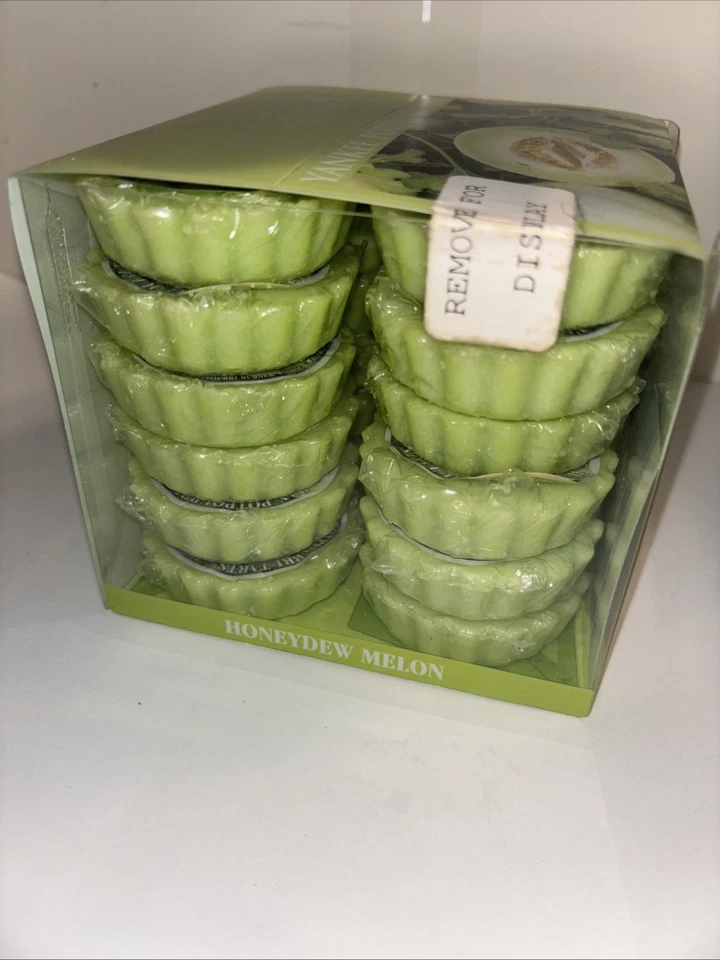 LOT OF 24 Yankee Candle HONEYDEW MELON Fruit Tarts Wax Melts RARE NEW Retired - Image 4 of 4