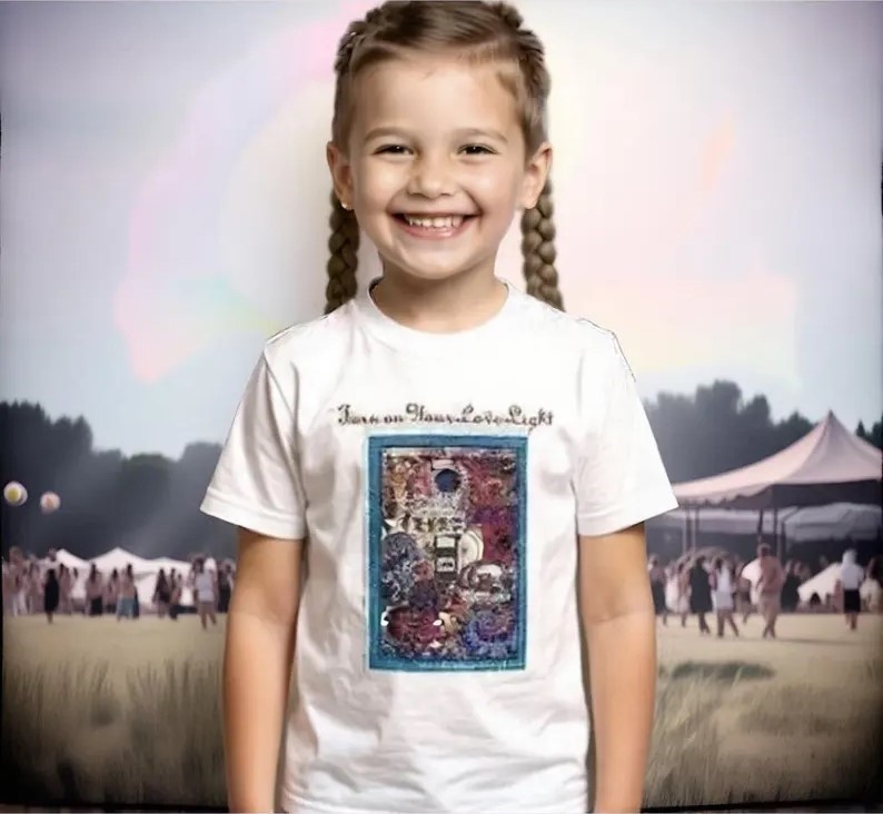HIppie Kid Grateful Dead T-shirt Dancing Bears Rock Jerry Authentic Tour Tee NOS