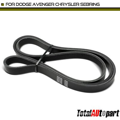 Alternator & Power Steering Serpentine Belt for Dodge Avenger Chrysler 58.65 in