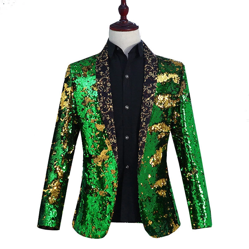 Green glitter deals blazer