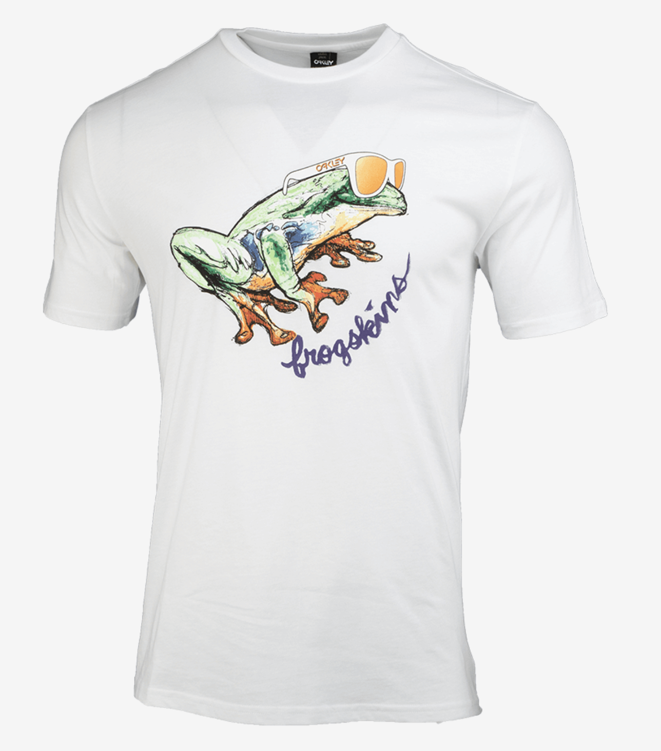 Camiseta Oakley Origins Frog Tee Black Shadow - Cinza