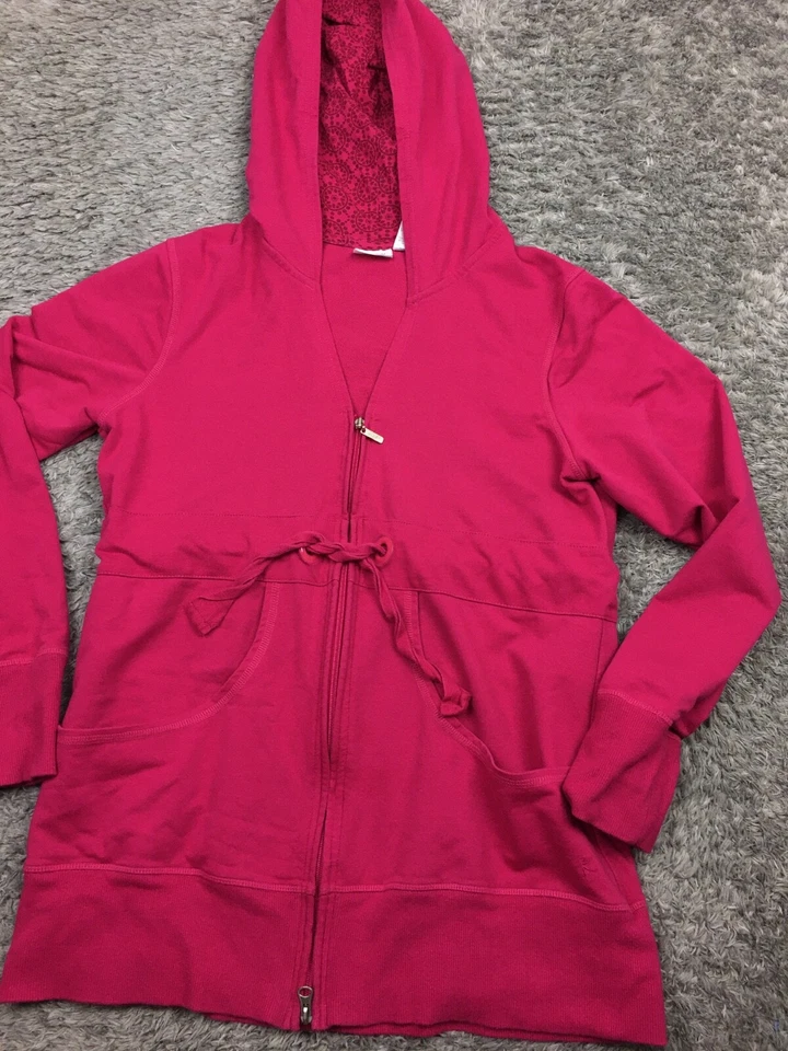 Chaqueta Danskin Now para mujer talla grande rosa/púrpura algodón Foto 2 de 4