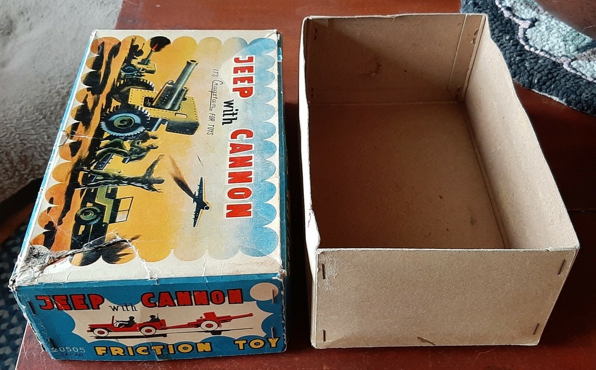 Vintage 1960s Cragstan Jeep with Cannon 20505 Japan BOX ONLY Vintage 1960s Cragstan Jeep with Cannon 20505 Japan BOX ONLY