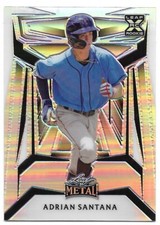 2023 Leaf Metal Baseball ADRIAN SANTANA Rookie 67/189 - Tampa Bay Rays