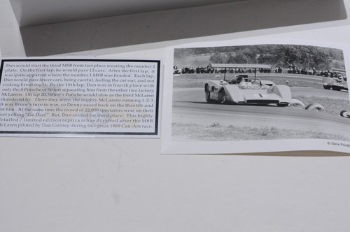 GMP MCLAREN M8B HIGH WING #1 DAN GURNEY SCALE 1:18 NEW DIECAST 12023 - Picture 2 of 7