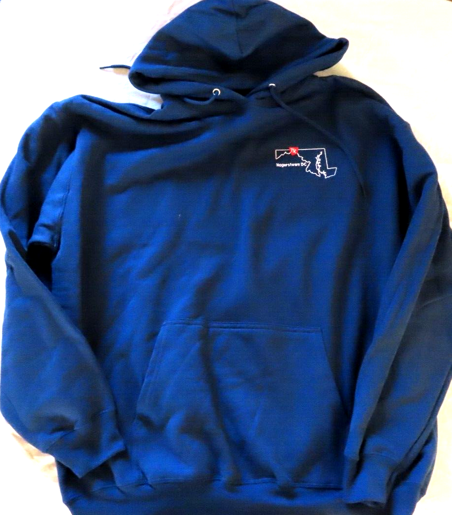Tractor Supply Blue Fleece Core Port & Company Long Sleeve Hoodie Mens