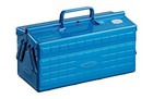 Toyo Steel 2-Tier Tool Box St-350 Blue Openable door Storage Case FedEx