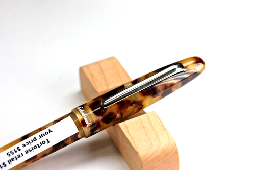 Esterbrook Estie Tortoise Silver Plate Trim Fountain Pen Medium nib New in Box - 第 2/10 張圖片