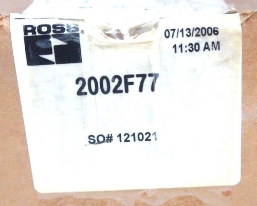 NIB ROSS 2002F77 KIT, NASON SP-2CC-15F/141, W/ 1657691, 5500A5013, 936K87-D - Picture 7 of 7