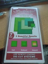 CUTTING DIES FOR SCRAPBOOKING SPELLBINDERS NEW J1037 NESTABILITIES
