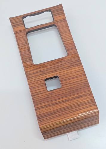SCHALTKONSOLE ZEBRANO HOLZ ORGINAL MERCEDES W124 RESTAURIERT *11 - Picture 2 of 3