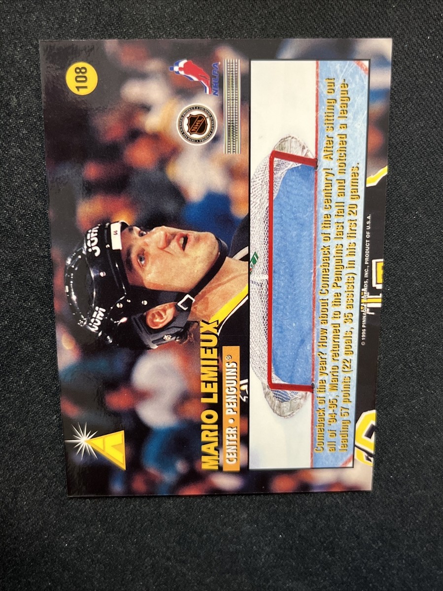 95-96 Pinnacle Zenith Hockey 108 Mario Lemieux | eBay