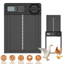 Auto Chicken Coop Door Waterproof Coop Door Opener Timer Control Anti-Pinch