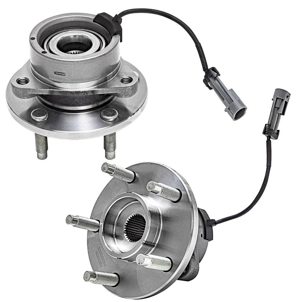 Kit de 4 piezas de cojinete de rueda delantera y buje trasero para Chevy Cobalt HHR G5 ABS 2005-10 5 tacos Foto 4 de 4