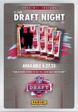 NFL 2023 Instant Draft Night Football Set of 31 Rookie Cards