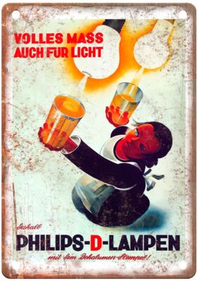 deshalb Philips-D-Lampen mit dem Vintage Liquor Poster Sign E1407
