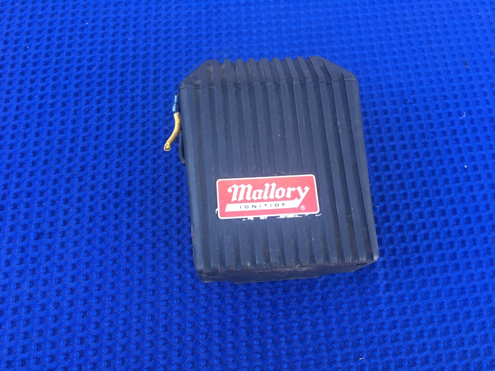 Vintage Mallory Promaster Ignition Coil 29440 With Mount Rat Rod