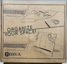 Docking Station Nightstand Organizer Wood Holds Phone Watch Barva NIB Desktop