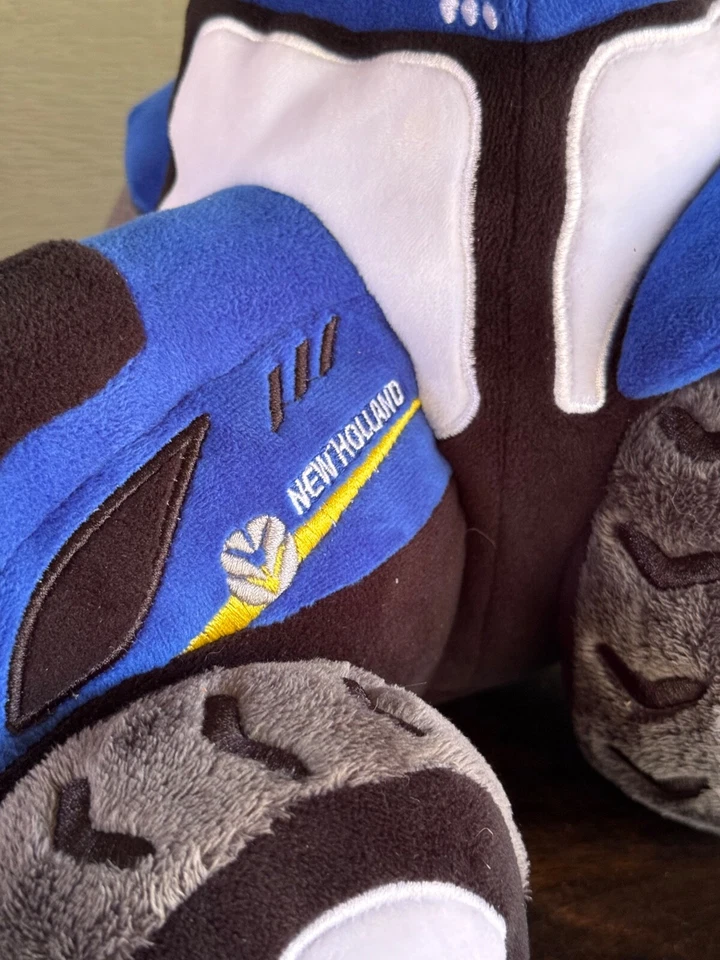 New Holland Tractor T7 Plush Toy Universal Hobbies Blue Plushie Farm Ag - Image 3 of 4