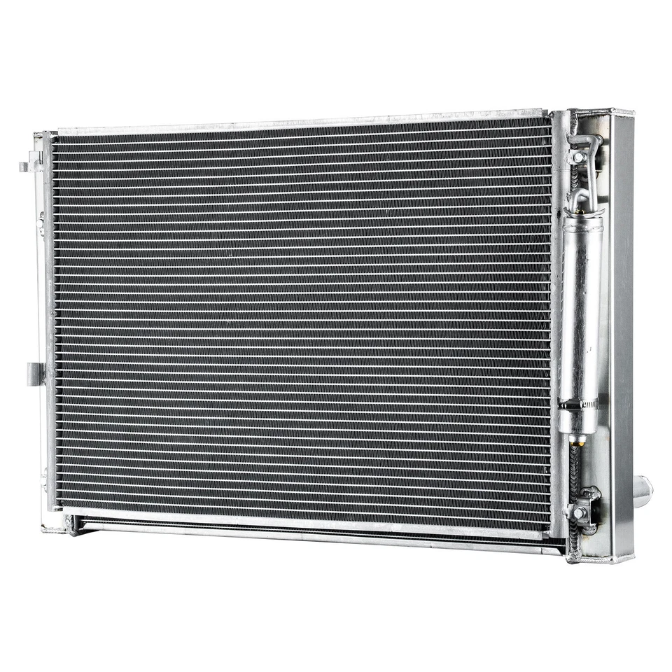 Combo de radiador + condensador de 2 filas para Infiniti G25 G35 Q60 Nissan 370Z 2007-2020 Foto 4 de 4